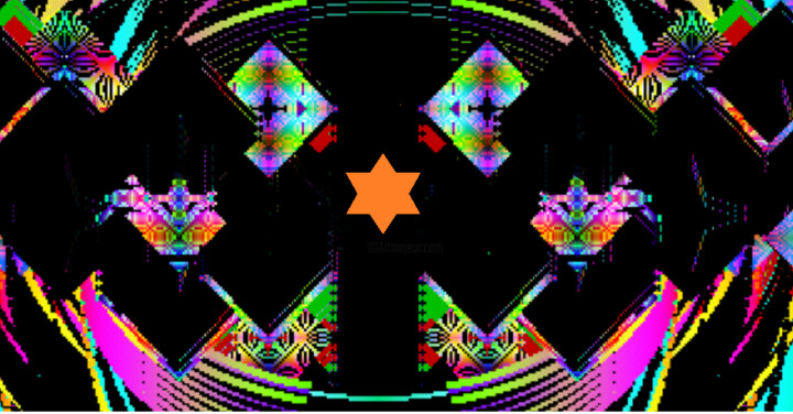 Malerei mit dem Titel "Composition-around…" von Yuri Vilenkin, Original-Kunstwerk, 2D digitale Arbeit