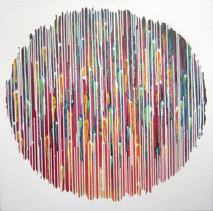 Acid rain 4 绘画, 39.4x39.4 in