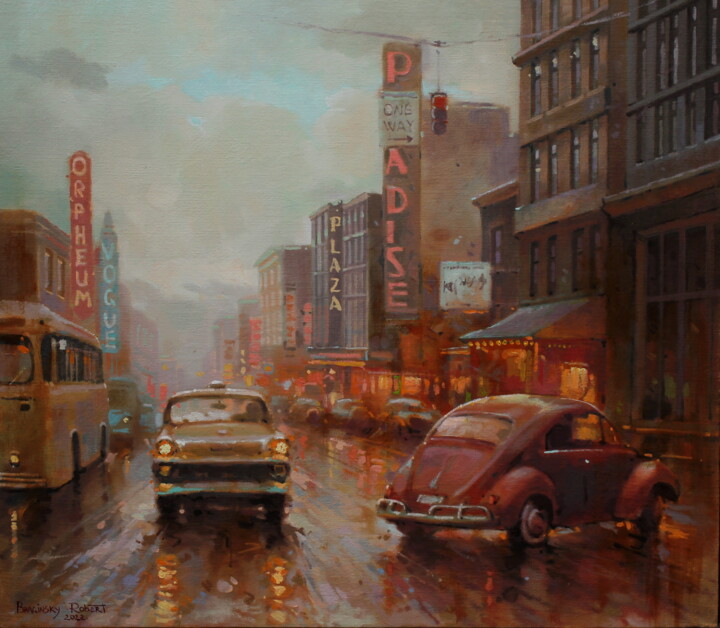 Everyday Chicago 绘画, 27.6x31.5 in