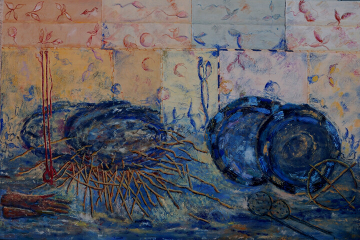 Sarments 绘画, 38.2x57.5 in