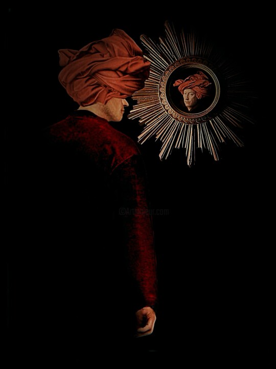 MEN IN A RED TURBAN 数字艺术