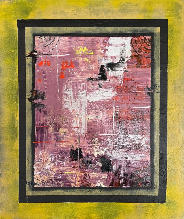 Impression jaune 绘画, 21.7x18.1 in