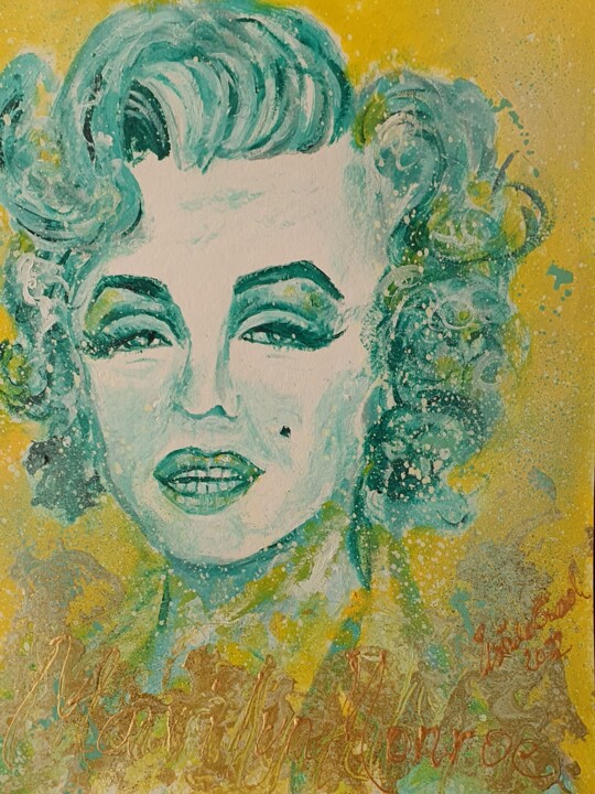 Glamour forever Marilyn Monroe 绘画, 18.9x14.2 in