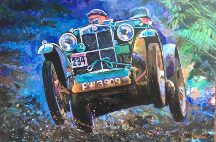Rally Oldtimer 绘画, 31.5x47.2 in
