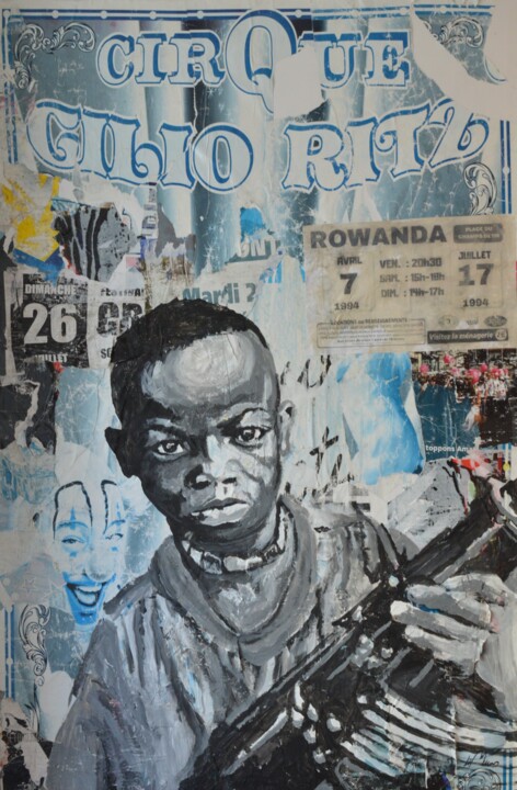 Rowanda 绘画, 45.3x29.5 in