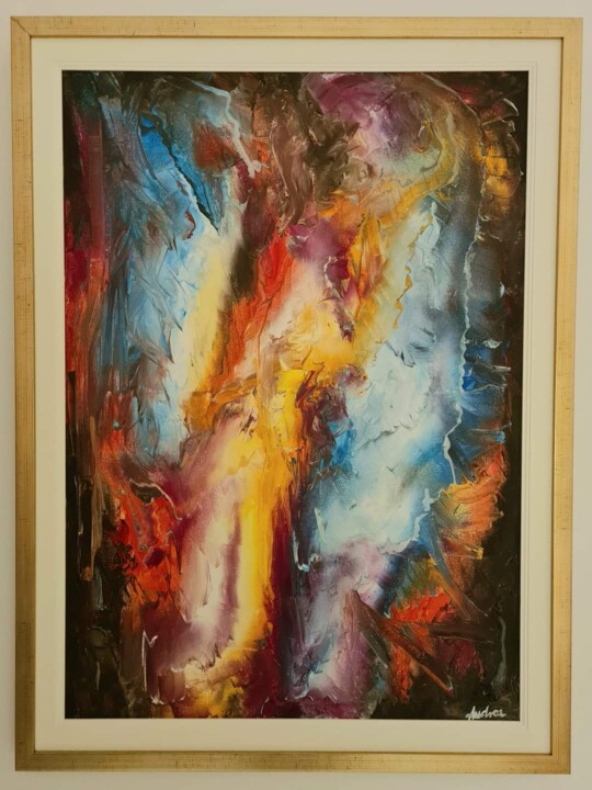 Painting titled "Below the surface" by Andrea Stanic, Original Artwork, Oil