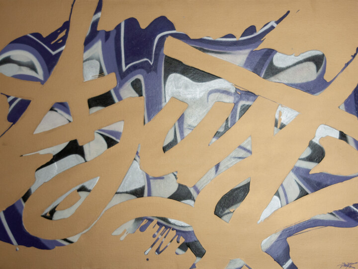Golden void 绘画, 38.2x51.2 in