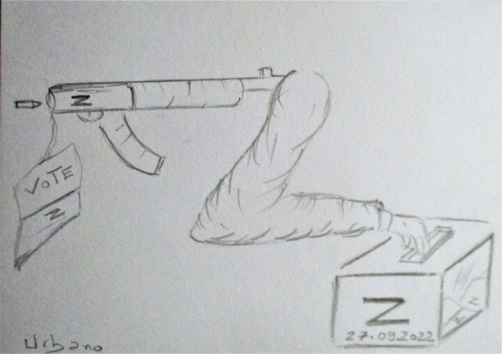 Le vote Z 图画, 5.9x8.3 in