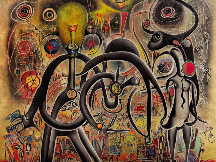 Graffiti No. 9 -- Hommage a' Miro 数字艺术