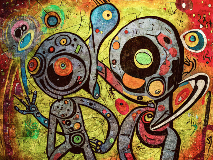 Graffiti No. 10 - astronauts 数字艺术