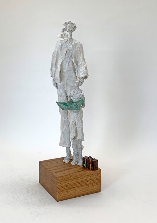 雕塑,  13.8x4.7 in 