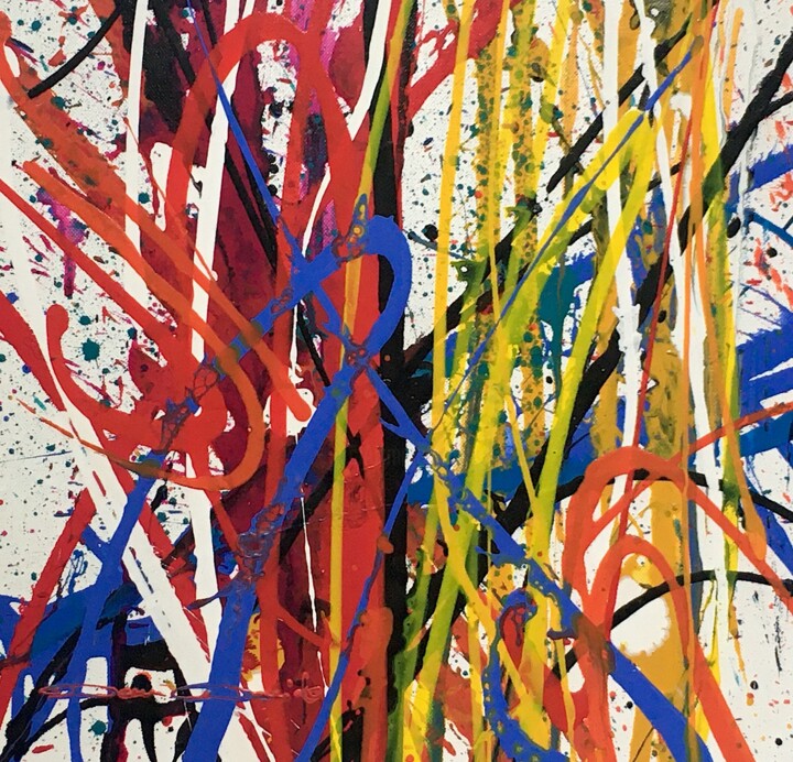 Pintura titulada "Impulse 8" por Dam Domido, Obra de arte original, Acrílico Montado en Bastidor de camilla de madera