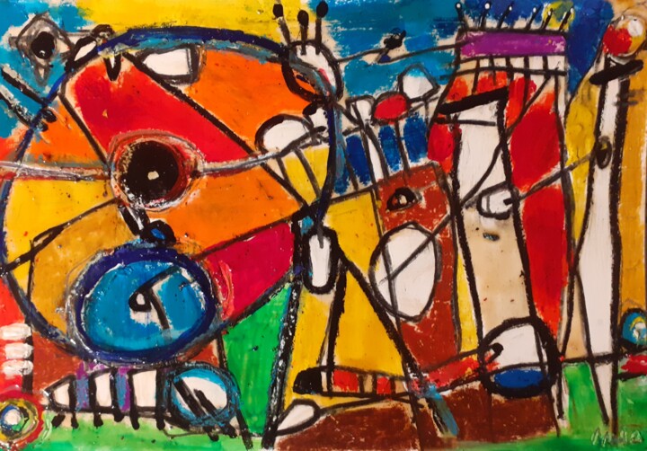 La fiera 绘画, 6.1x8.9 in