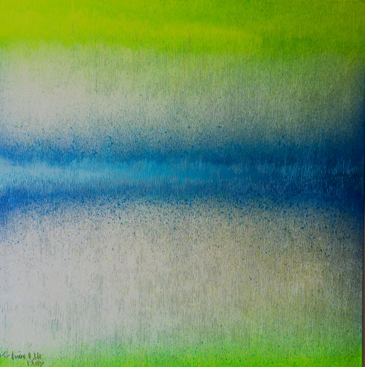 Malarstwo zatytułowany „Abstract XIII” autorstwa Low, Oryginalna praca, Akryl Zamontowany na Drewniana rama noszy