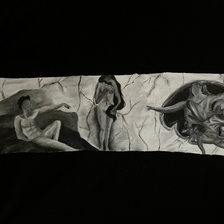 Textile Art titled "Ta Muse" by Bianca Cotea, Original Artwork, Fabric