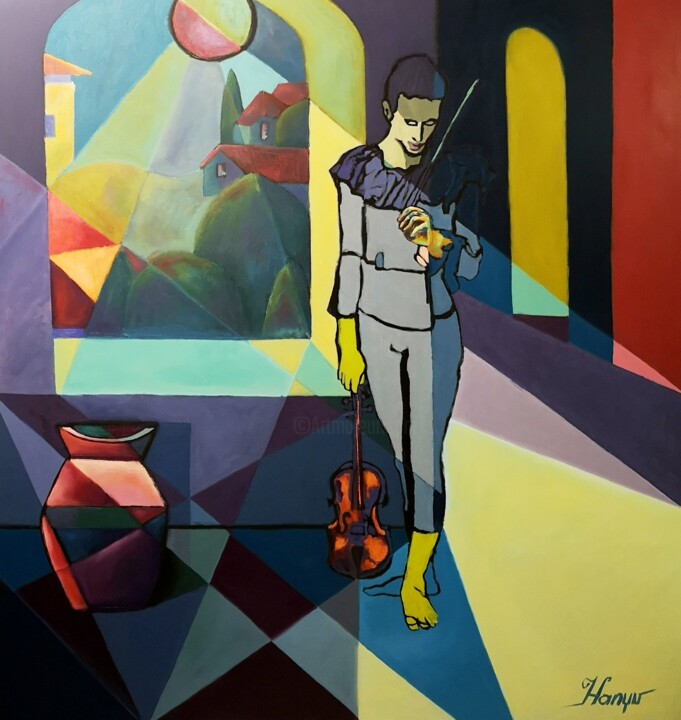 Wanderer 绘画, 59.1x59.1 in