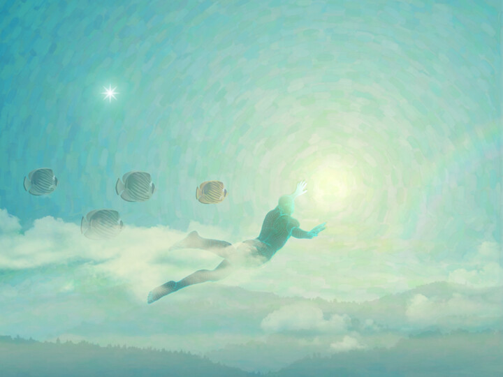 The Divine Diver 数字艺术