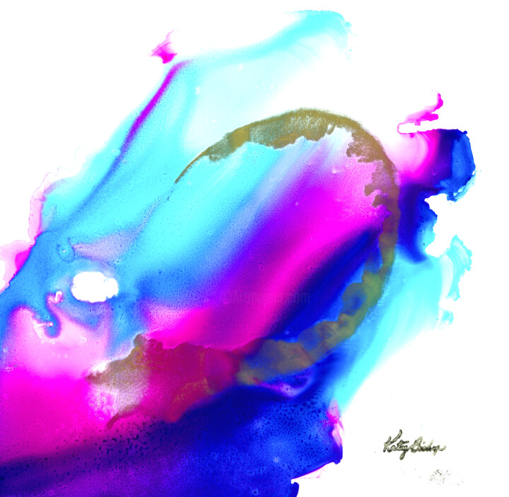 Schilderij getiteld "BEYOND" door Katy Bishop, Origineel Kunstwerk, Inkt