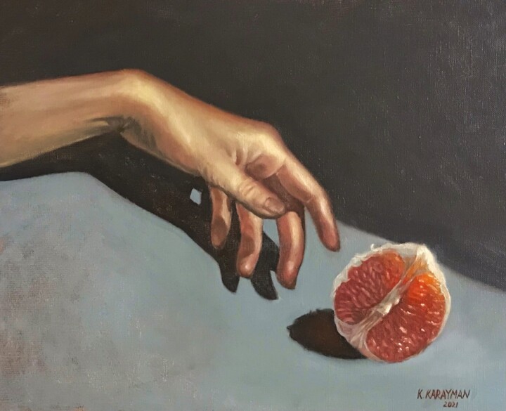 Le coeur de la douleur 绘画, 13x16.1 in