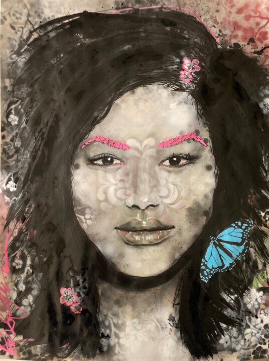 Ethnie 3 Resemblance to mom 图画, 25.6x19.7 in