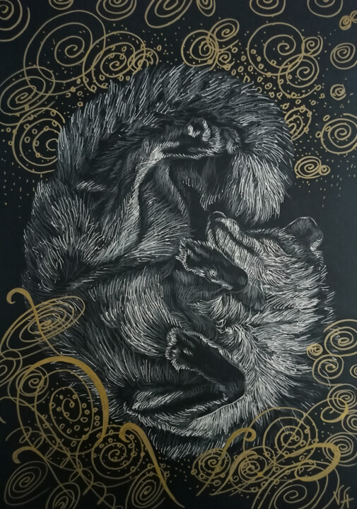 图画,  11.7x8.3 in 
