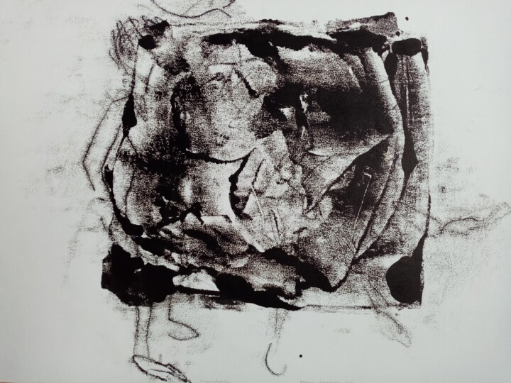 Printmaking titled "ZGIELK II" by Bozena Graciano, Original Artwork, Monotype