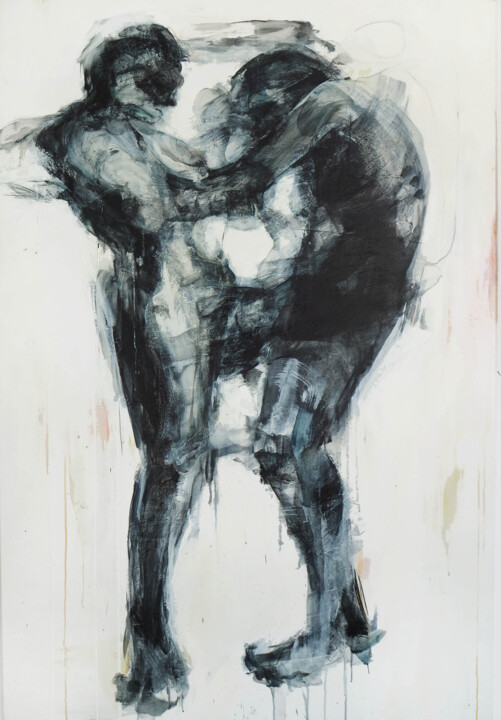 Si ty ja? / Are you me? (Štiepenie/ Cleavage) 绘画, 70.9x47.2 in