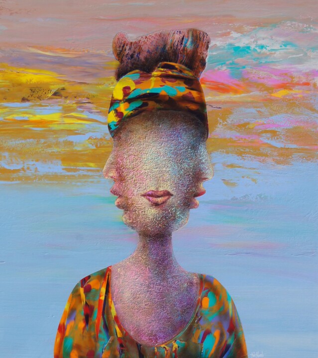 Bipolar 绘画, 39.4x35.4 in
