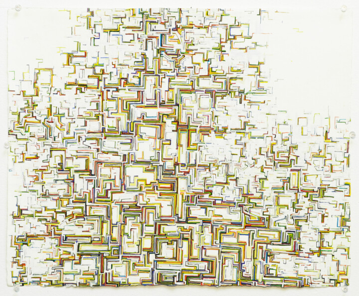 The city becomes what it wants to be not what we remember it 绘画, 16x20 in