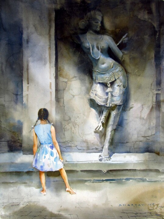 Curiosity 绘画, 30x22 in