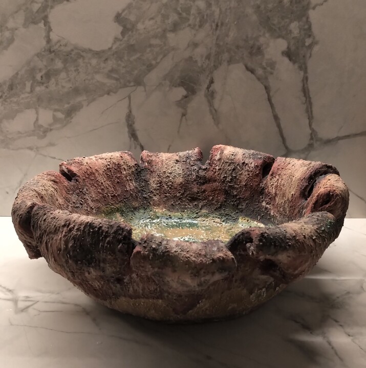 Vaso ceramica - Work n.7. 雕塑, 4.7x13.4 in