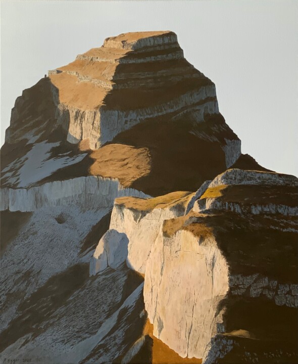 A l’ombre de la tour d’Aï 绘画, 23.6x19.7 in