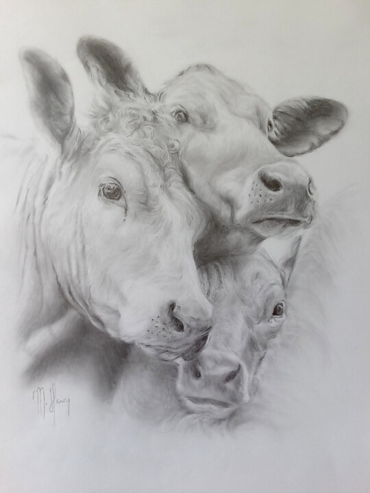 Amandine, Marguerite et Rosalie 图画, 15.8x11.8 in