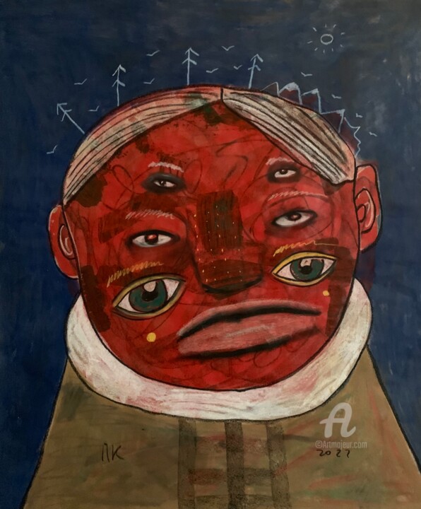 Procrastination. Day 6. 绘画, 33.1x27.6 in