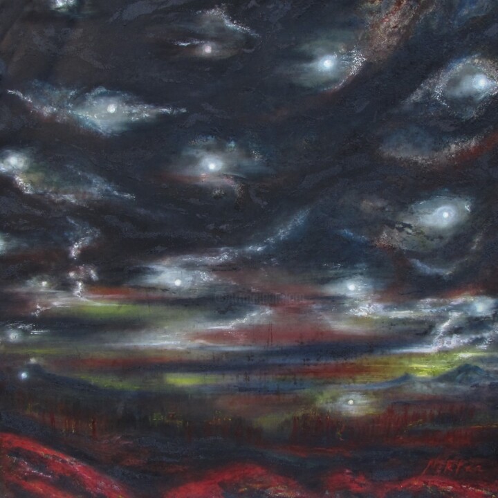 Chape de plomb-2 绘画, 39.4x39.4 in
