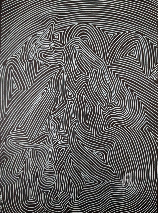 In the Arena 图画, 12x9 in