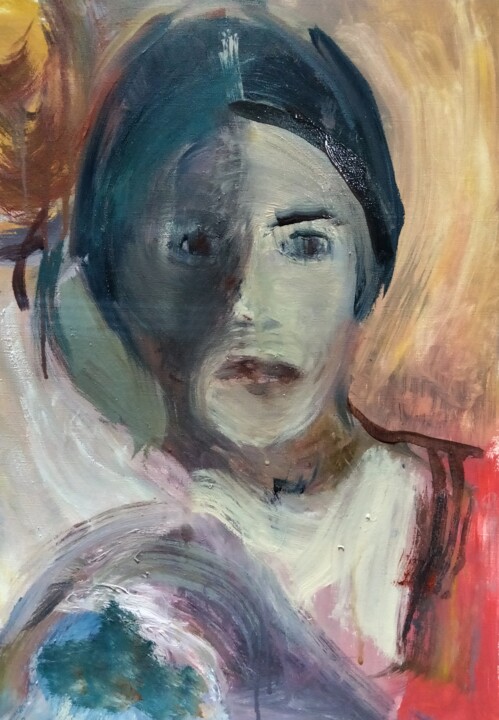 Schilderij getiteld ""Juliette"" door Amit Ari, Origineel Kunstwerk, Olie