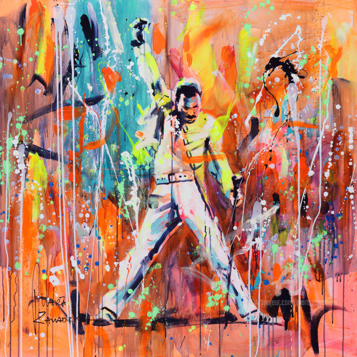 The King 绘画, 47.2x47.2 in