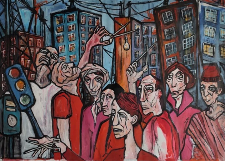Et la lumière fût 绘画, 47.2x59.1 in