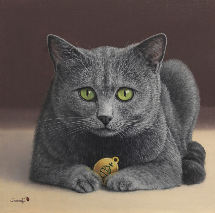 Le regard Chartreuse ! 绘画, 7.9x7.9 in