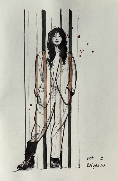 suit 图画, 8.3x5.7 in