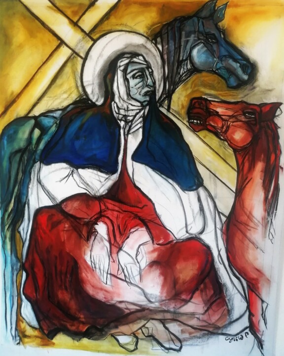Teresa de Jesus 绘画, 66.9x47.2 in