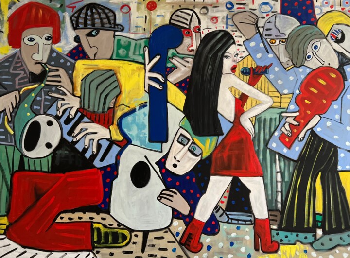 All that jazz 绘画, 59.1x78.7 in