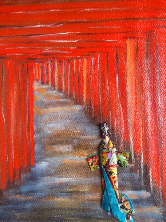 Thru the Eyes of a Gaijin 绘画, 10x8 in