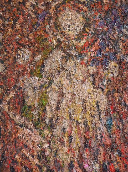 Vie sur Mars (life on mars) 绘画, 31.5x23.6 in