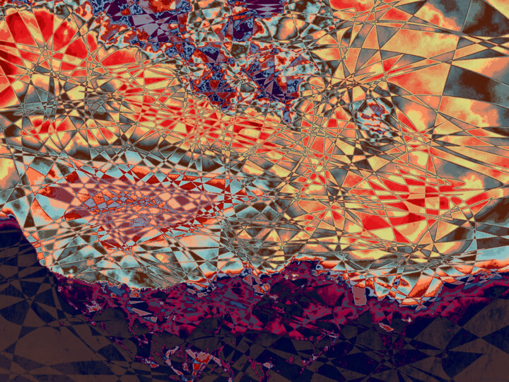 Digital Arts titled "Mostly Cloudy With…" by Ken Grzesik, Original Artwork, 2D Digital Work