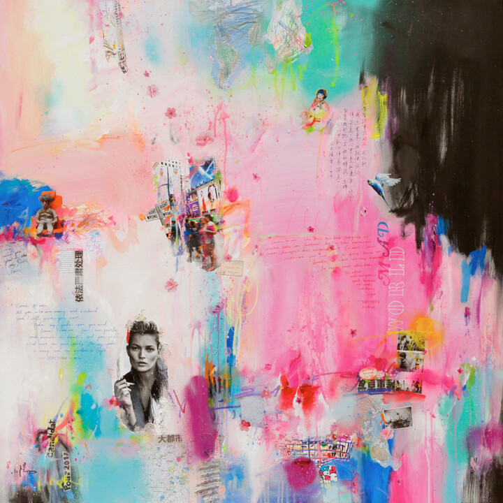 Mad world - Tirage d'art sur toile 印花与版画, 23.6x23.6 in