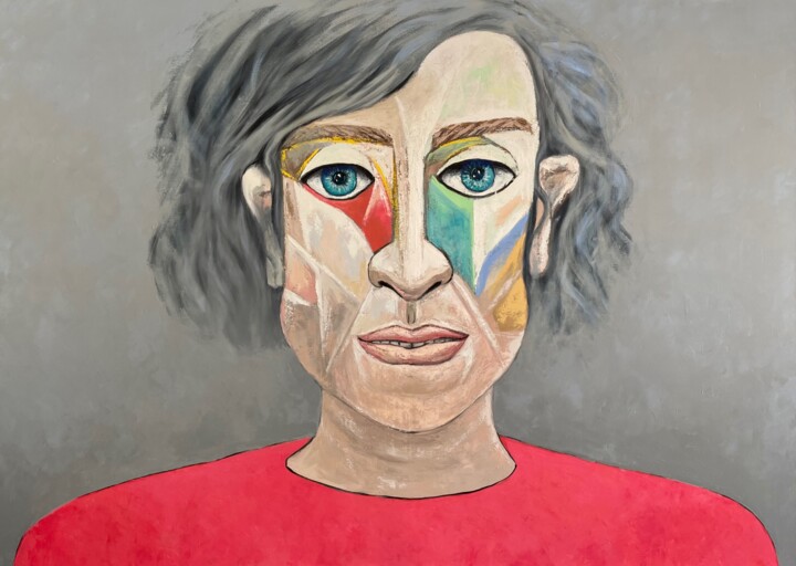 Peinture intitulée "The face" par Ta Byrne, Œuvre d'art originale, Huile