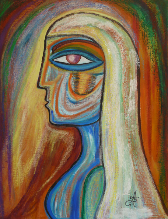 Peinture intitulée "Sous les Cieux" par Aurélie Sarrazin, Œuvre d'art originale, Acrylique