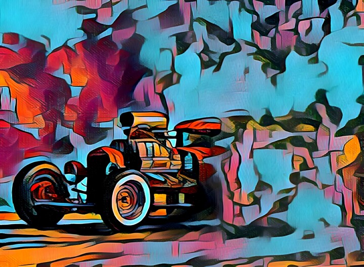 Drifting Rat Road V 绘画, 34.7x47.2 in